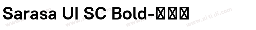 Sarasa UI SC Bold字体转换